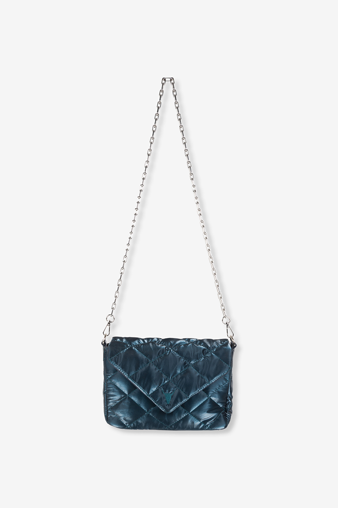 QUILTED METALLIC SHOULDER BAG