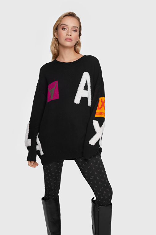 KNITTED ARTWORK PULLOVER