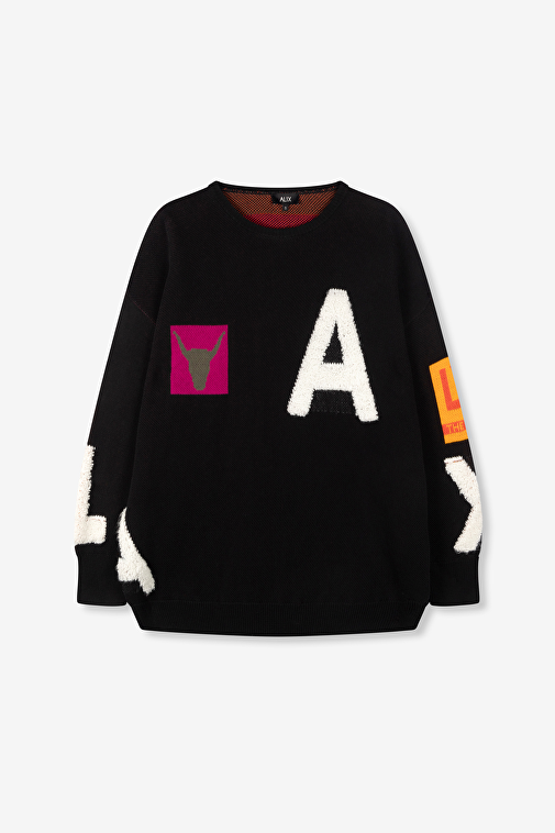 KNITTED ARTWORK PULLOVER