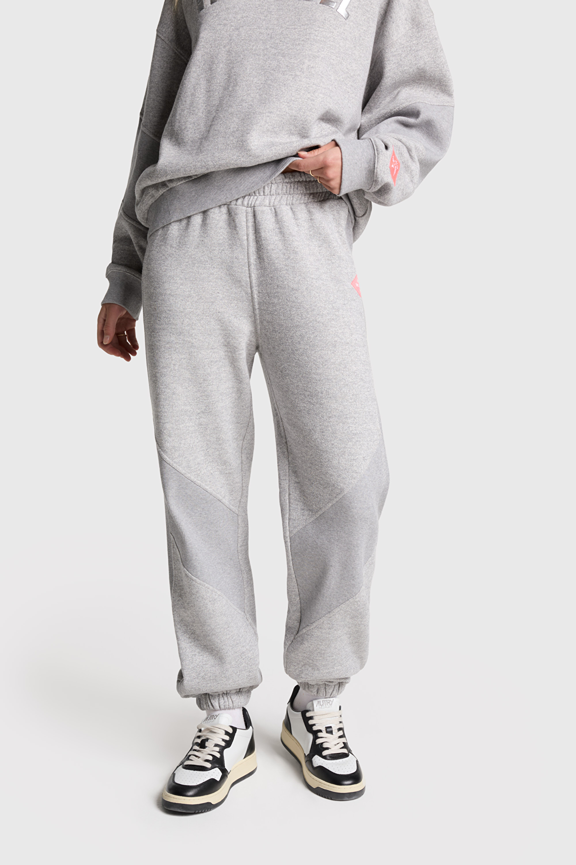 MELANGE RIB SWEAT PANTS | Alix