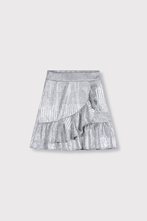 FOIL RUFFLE SKIRT