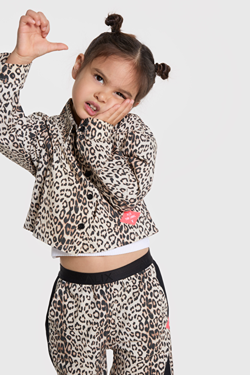 LEOPARD CROPPED BLOUSE