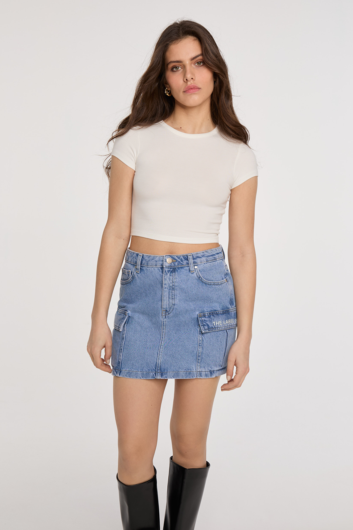 AVANDRESS Les Cargo Denim Mini Skirt カジュアルスカート 06601-
