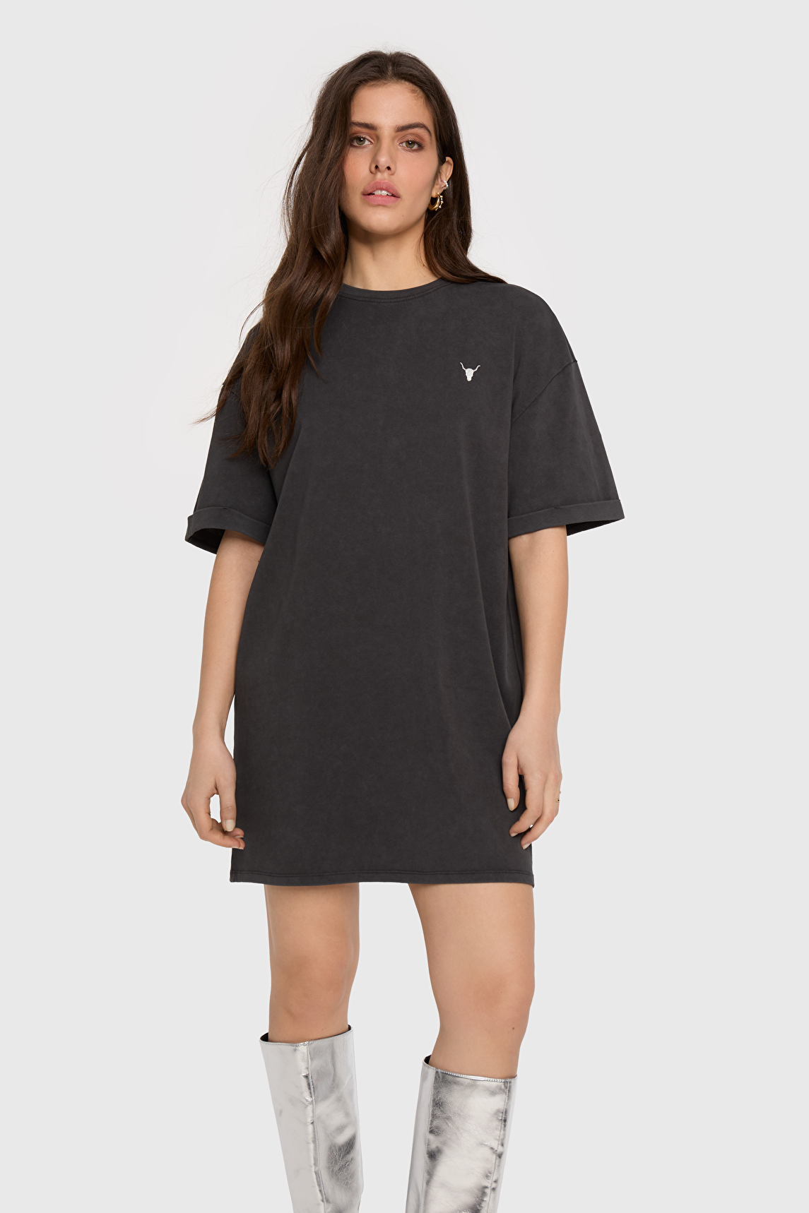 【十 】theredthread S stamp tee dress THEREDTHREAD / ザレッドスレッド】S stamp tee dress