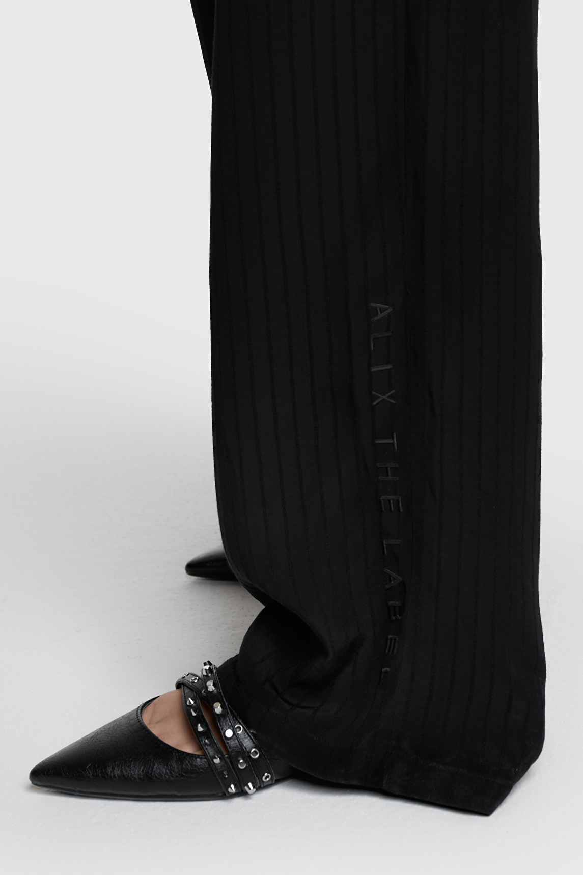 STRIPY WIDE LEG PANTS | Alix