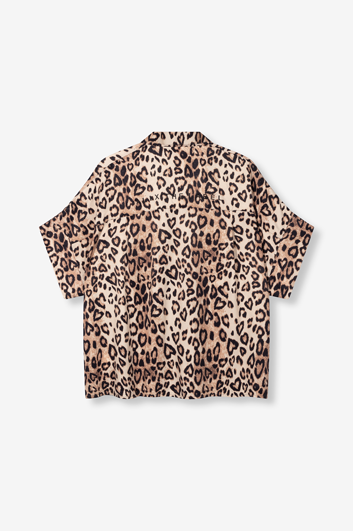 TWILL LEOPARD BOXY BLOUSE | Alix