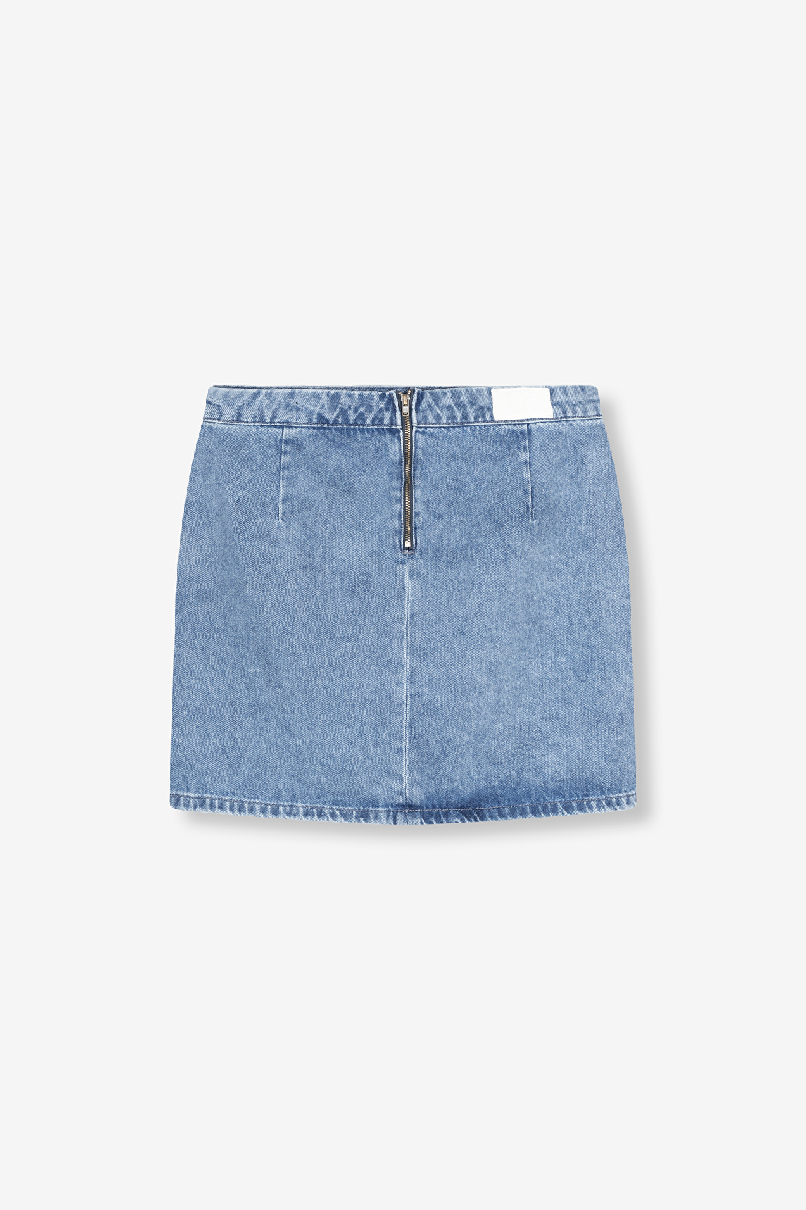 SOFT DENIM FAKE WRAP SKIRT | Alix