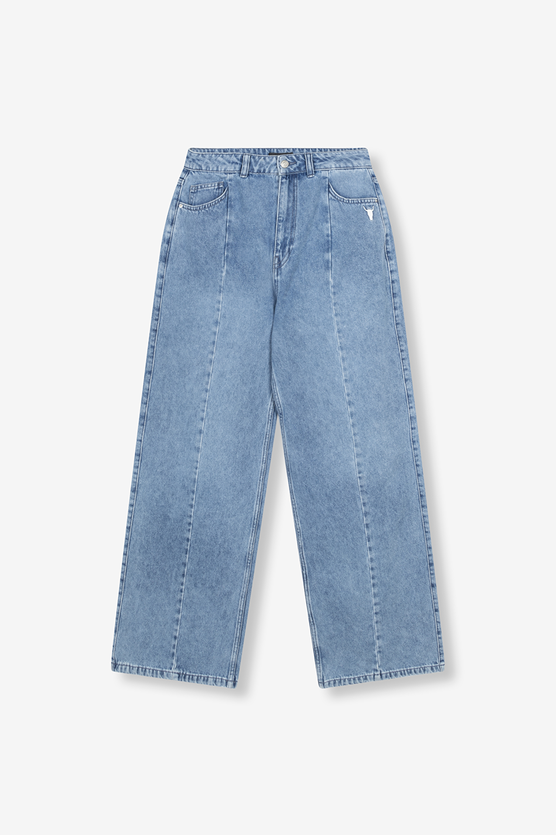 SOFT DENIM WIDE LEG PANTS | Alix