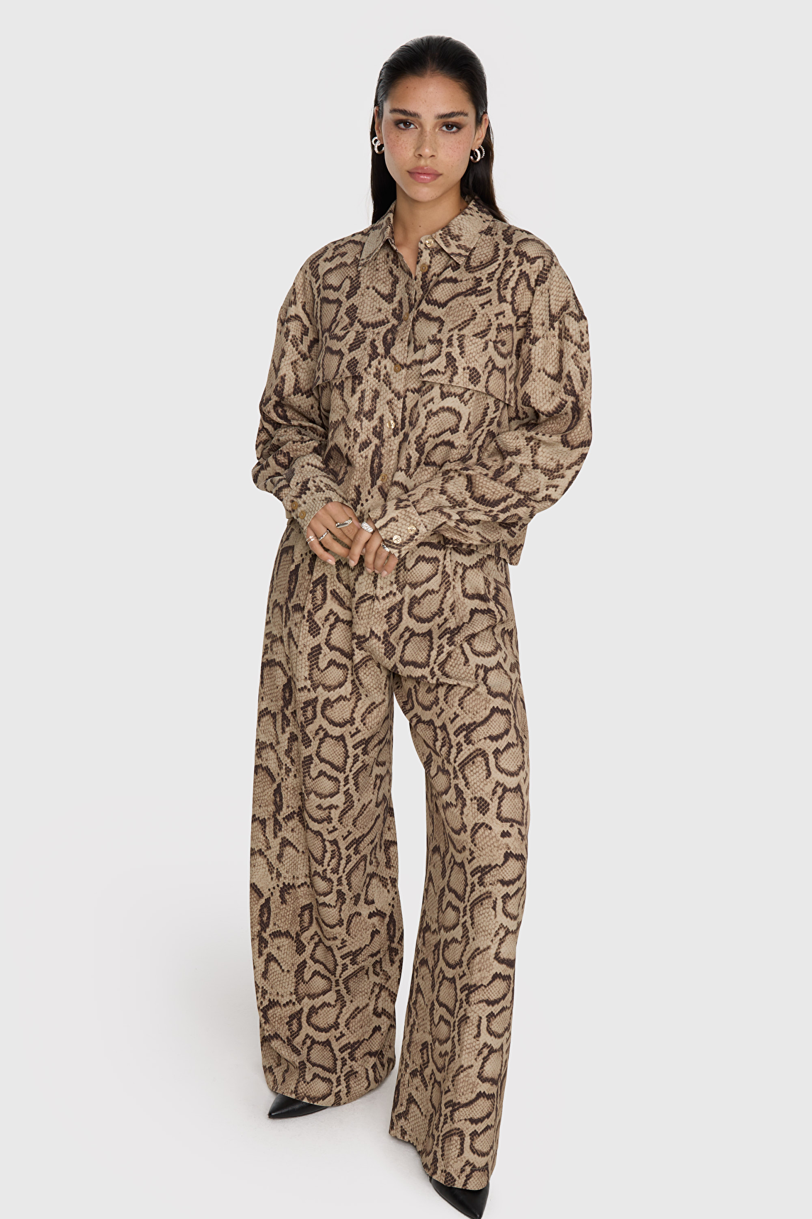 SNAKE TWILL PANTS | Alix