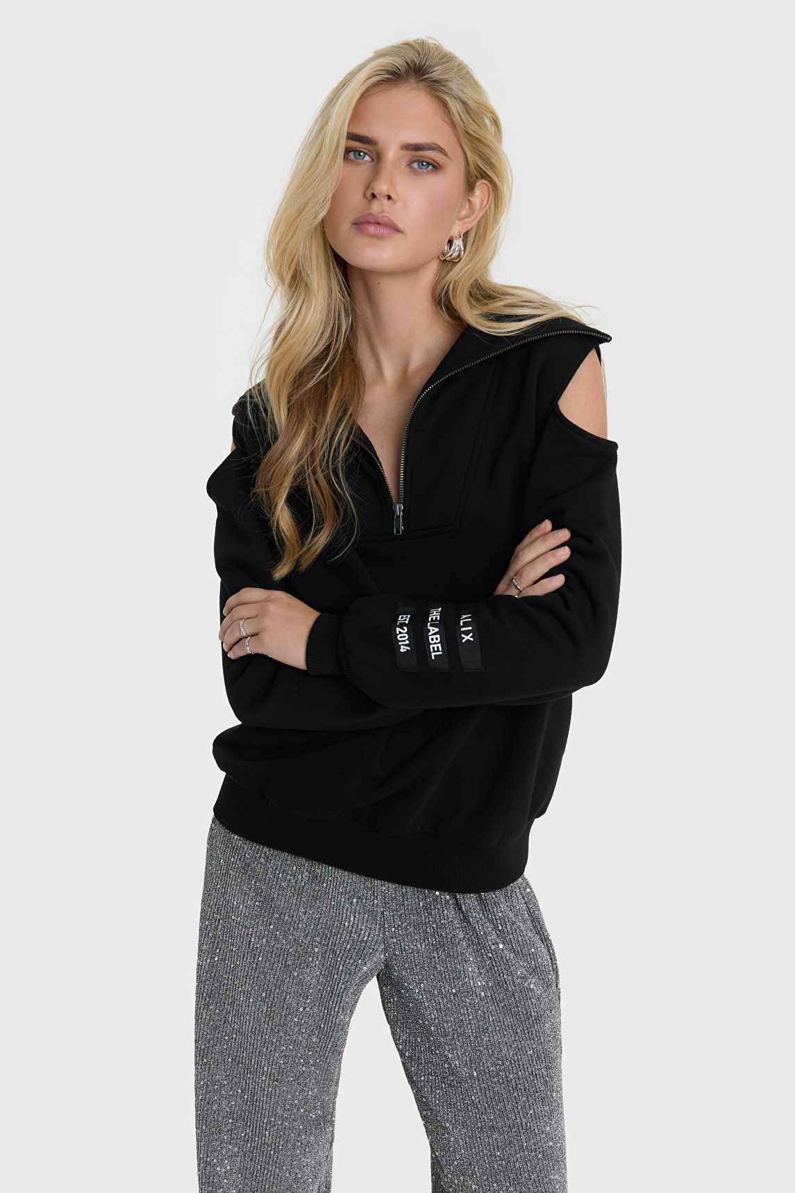 SLY | SHAGGY MIX ZIP UP KNIT トップス (ニット ) |SHEL'TTER