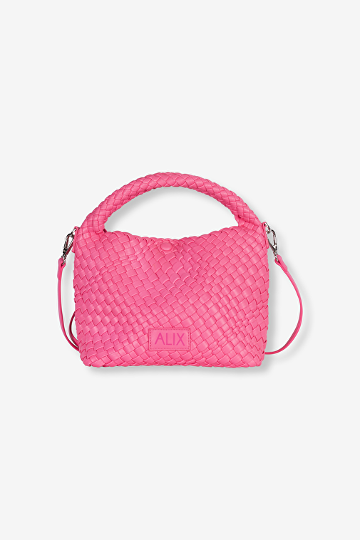 BRAIDED FAUX LEATHER BAG
