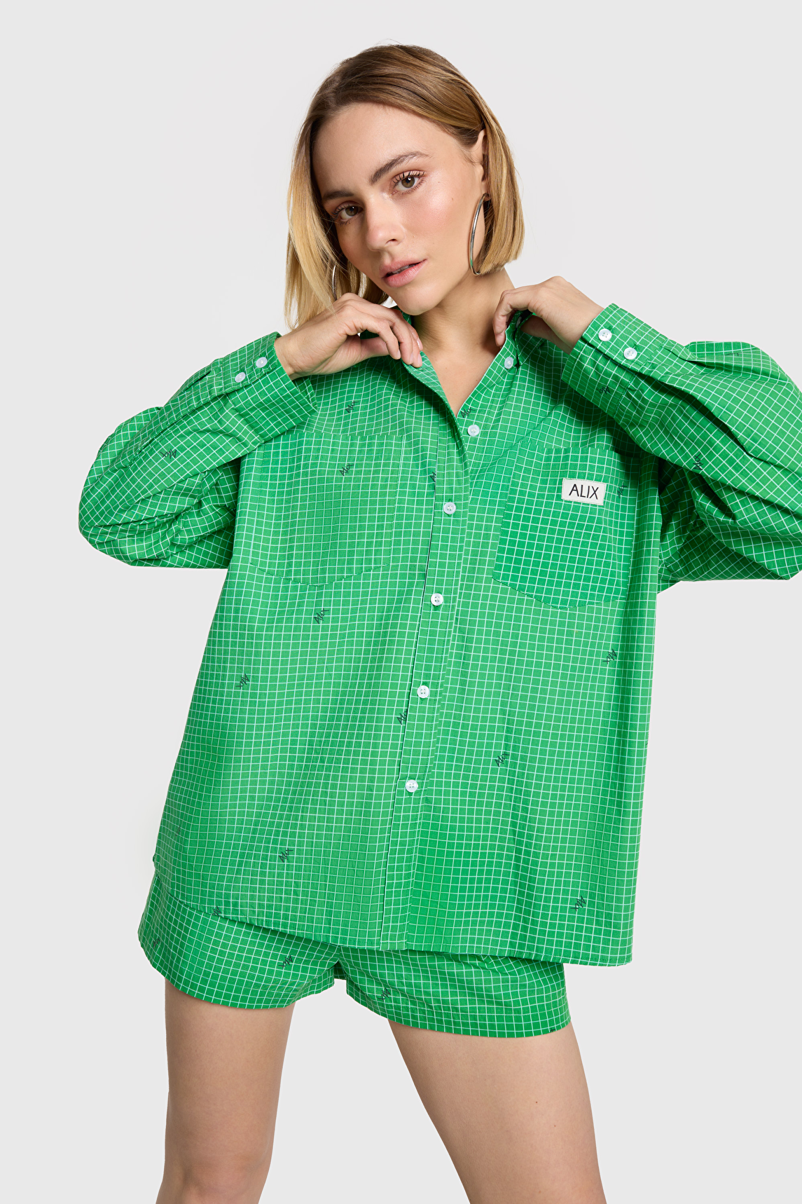CHECKER BLOUSE | Alix
