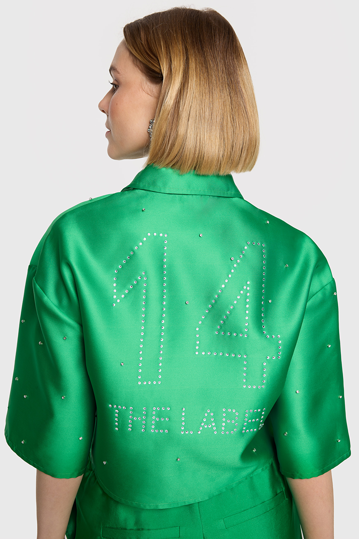 3.1 フィリップリム EMBELLISHED LS SATIN BLOUSE 3.1 フィリップリム EMBELLISHED LS SATIN BLOUSE 【公式通販】