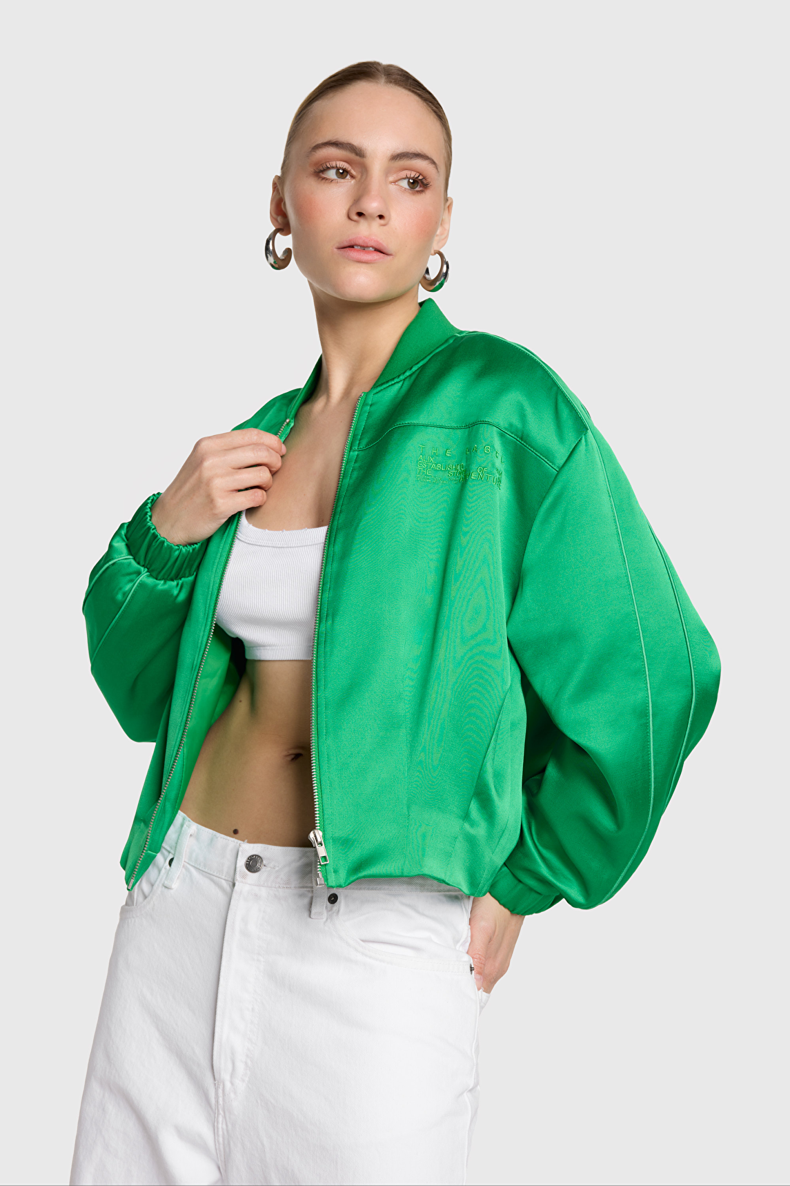 ジャケット・アウター irene  2020SS  Satin  Jumper SATIN JACKET | Alix