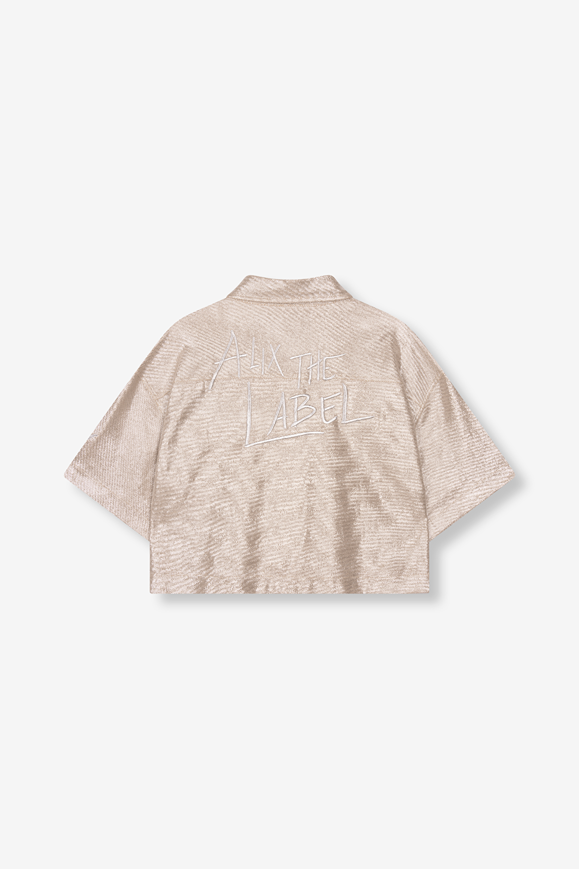 FOIL CROPPED BLOUSE | Alix