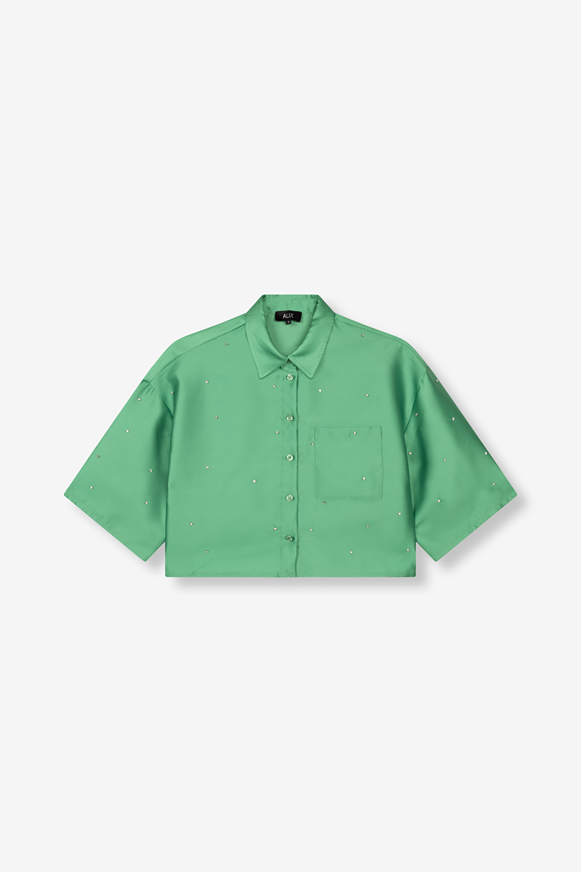3.1 フィリップリム EMBELLISHED LS SATIN BLOUSE 3.1 フィリップリム EMBELLISHED LS SATIN BLOUSE 【公式通販】
