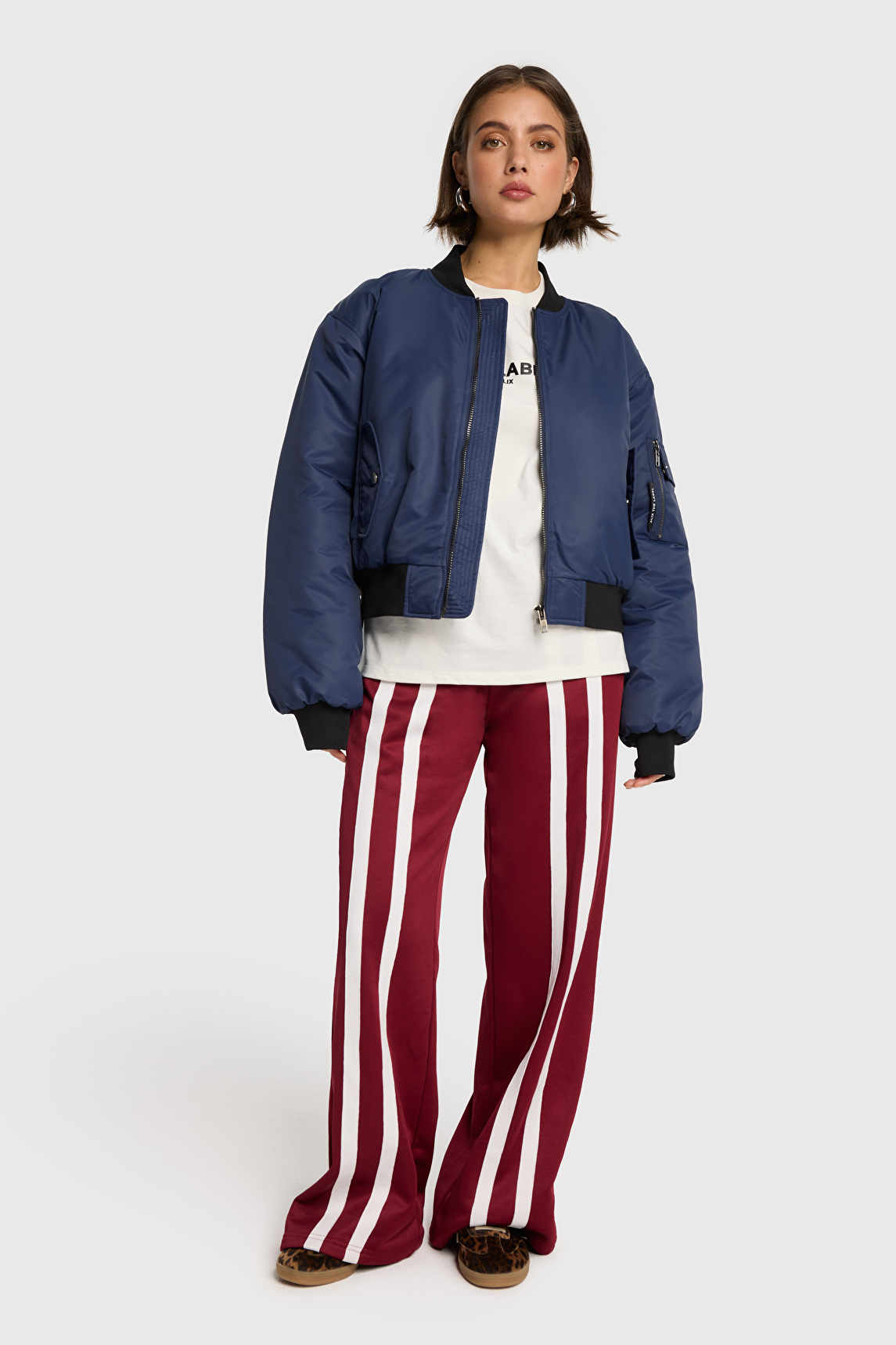 ALEXIA STAM - 一龍☆Logo Band Training Pants Mocha Bottoms | ALEXIA STAM