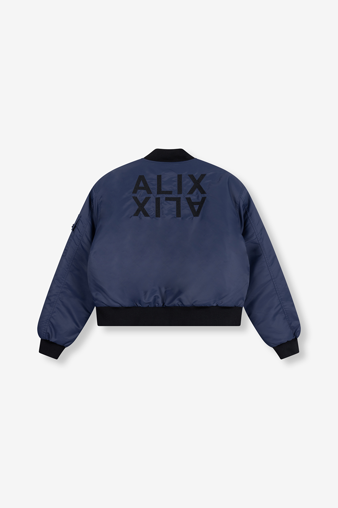 IRENE ネイビー/ブラック ジャンパー HEAVY NYLON BOMBER | Alix