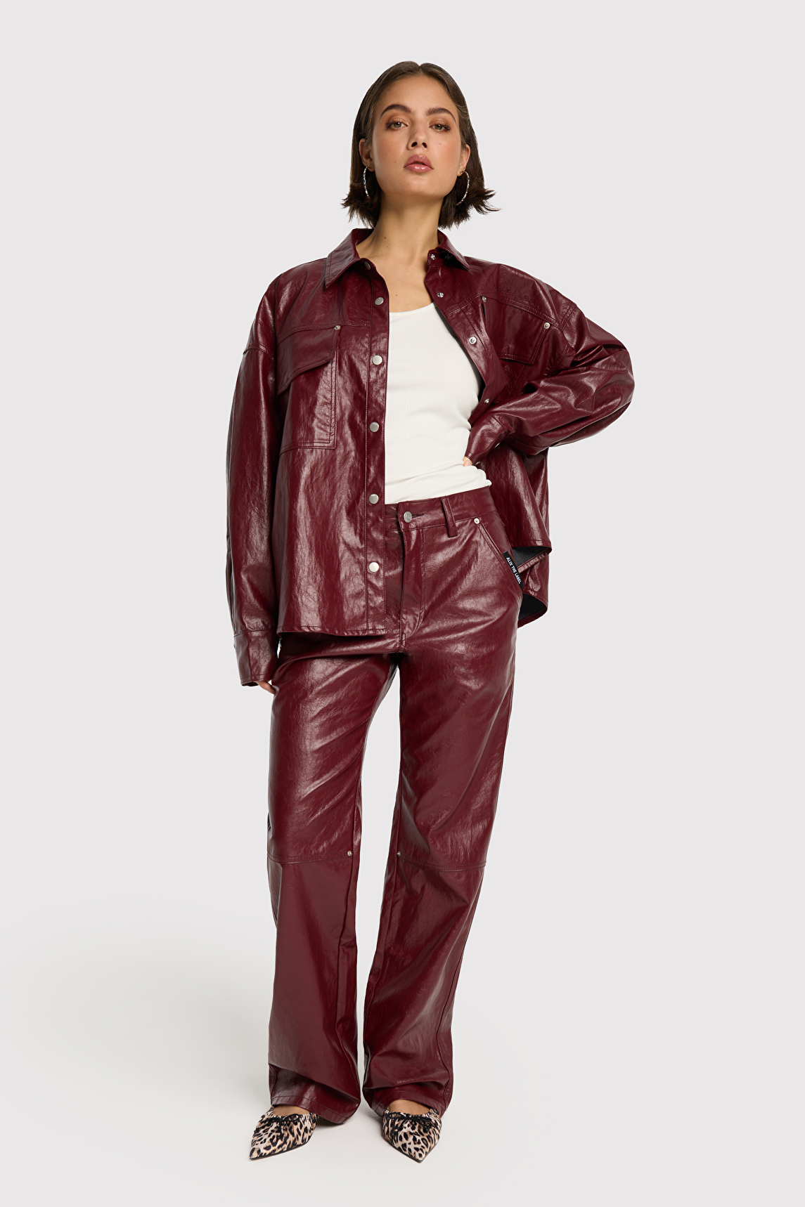 FAUX LEATHER PANTS | Alix
