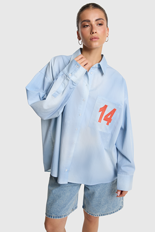 FADED STRIPE BLOUSE | Alix