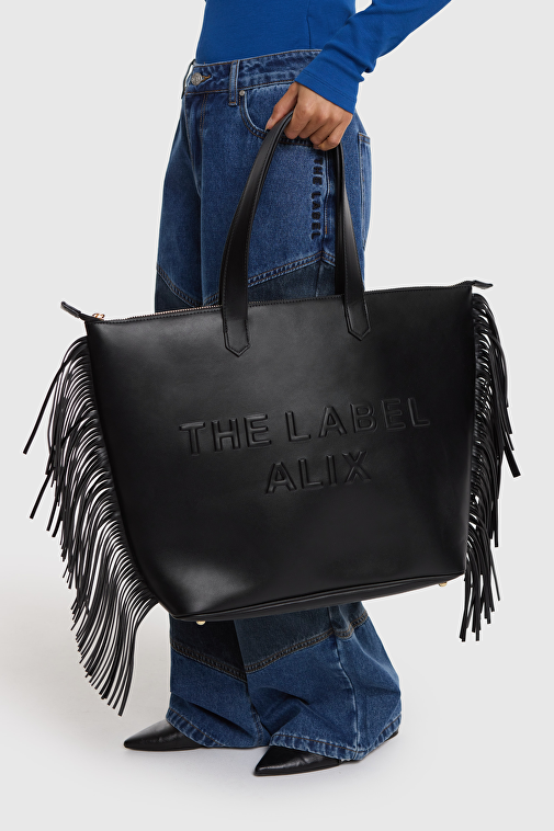 FAUX FRINGES SHOPPER | Alix