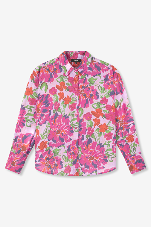 PAINTED FLOWER BLOUSE